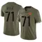 Men's Andrew Wylie Washington Commanders 2022 Salute To Service Jersey - Limited Olive