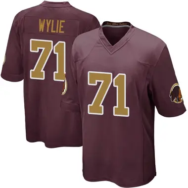 Men's Andrew Wylie Washington Commanders Burgundy Alternate Jersey - Game