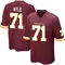 Men's Andrew Wylie Washington Commanders Burgundy Team Color Jersey - Game