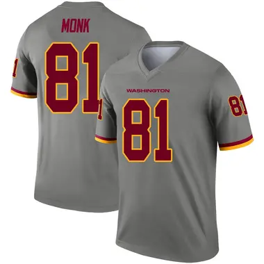 Men's Art Monk Washington Commanders Inverted Jersey - Legend Gray Big & Tall