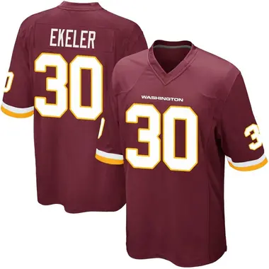 Men's Austin Ekeler Washington Commanders Burgundy Team Color Jersey - Game