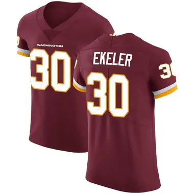 Men's Austin Ekeler Washington Commanders Burgundy Team Color Vapor Untouchable Jersey - Elite