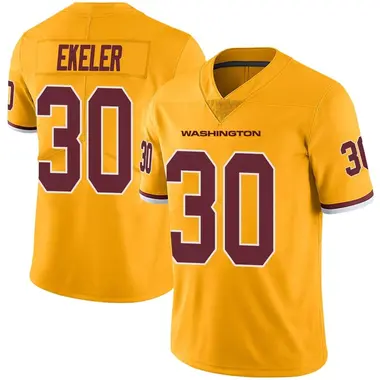 Men's Austin Ekeler Washington Commanders Color Rush Jersey - Limited Gold