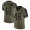 Men's Ben Nikkel Washington Commanders 2021 Salute To Service Jersey - Limited Olive