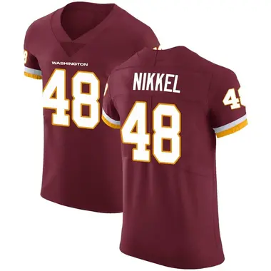 Men's Ben Nikkel Washington Commanders Burgundy Team Color Vapor Untouchable Jersey - Elite