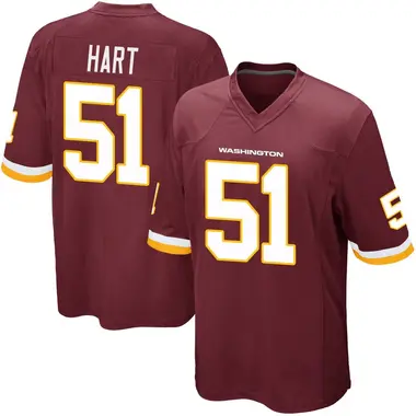 Men's Bobby Hart Washington Commanders Burgundy Team Color Jersey - Game