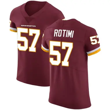 Men's Bunmi Rotimi Washington Commanders Burgundy Team Color Vapor Untouchable Jersey - Elite