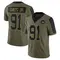 Men's Carl Davis Jr. Washington Commanders 2021 Salute To Service Jersey - Limited Olive