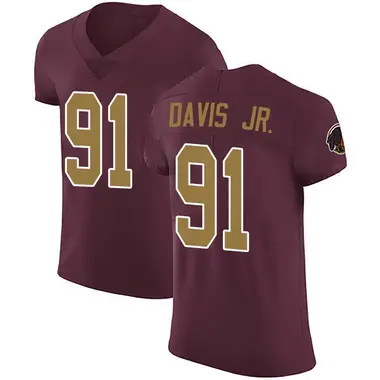 Men's Carl Davis Jr. Washington Commanders Burgundy Alternate Vapor Untouchable Jersey - Elite