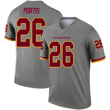 Men's Clinton Portis Washington Commanders Inverted Jersey - Legend Gray Big & Tall