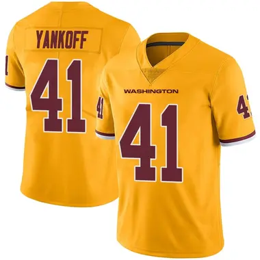 Men's Colson Yankoff Washington Commanders Color Rush Jersey - Limited Gold