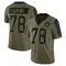 Men's Cornelius Lucas Washington Commanders 2021 Salute To Service Jersey - Limited Olive