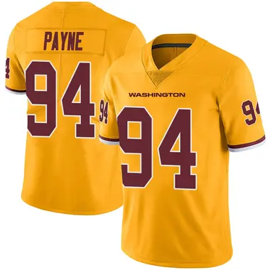 Men's Daron Payne Washington Commanders Color Rush Jersey - Limited Gold