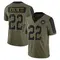 Men's Deshazor Everett Washington Commanders 2021 Salute To Service Jersey - Limited Olive