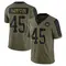 Men's Dominique Hampton Washington Commanders 2021 Salute To Service Jersey - Limited Olive