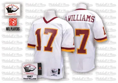 Men's Doug Williams Washington Commanders With 50TH Anniversary Patch Throwback Jersey - Authentic White