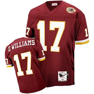 Men's Doug Williams Washington Commanders With 50TH Patch Throwback Jersey - Authentic Red