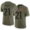 Men's Earnest Byner Washington Commanders 2022 Salute To Service Jersey - Limited Olive