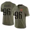 Men's Jalyn Holmes Washington Commanders 2022 Salute To Service Jersey - Limited Olive