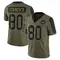 Men's Jamison Crowder Washington Commanders 2021 Salute To Service Jersey - Limited Olive