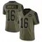 Men's Jeff Driskel Washington Commanders 2021 Salute To Service Jersey - Limited Olive