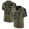 Men's John Bates Washington Commanders 2021 Salute To Service Jersey - Limited Olive