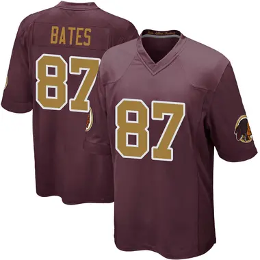 Men's John Bates Washington Commanders Burgundy Alternate Jersey - Game