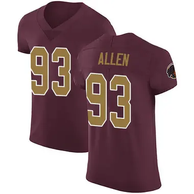 Men's Jonathan Allen Washington Commanders Burgundy Alternate Vapor Untouchable Jersey - Elite