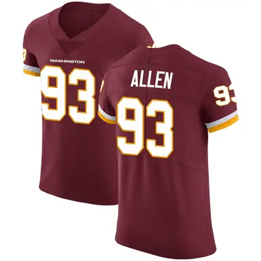 Men's Jonathan Allen Washington Commanders Burgundy Team Color Vapor Untouchable Jersey - Elite