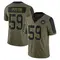 Men's Joshua Pryor Washington Commanders 2021 Salute To Service Jersey - Limited Olive