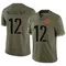 Men's Luke McCaffrey Washington Commanders 2022 Salute To Service Jersey - Limited Olive