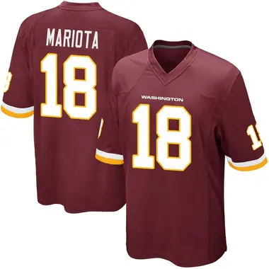 Men's Marcus Mariota Washington Commanders Burgundy Team Color Jersey - Game