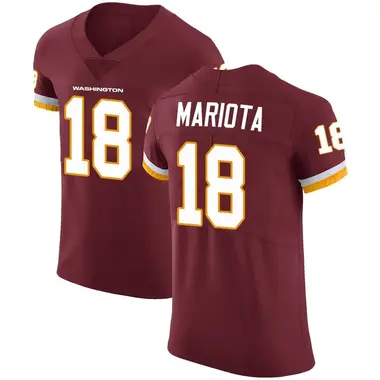 Men's Marcus Mariota Washington Commanders Burgundy Team Color Vapor Untouchable Jersey - Elite