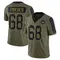 Men's Max Pircher Washington Commanders 2021 Salute To Service Jersey - Limited Olive