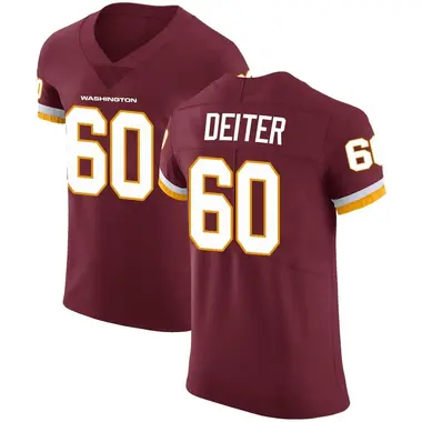 Men's Michael Deiter Washington Commanders Burgundy Team Color Vapor Untouchable Jersey - Elite