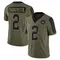 Men's Mike Sainristil Washington Commanders 2021 Salute To Service Jersey - Limited Olive