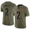 Men's Mike Sainristil Washington Commanders 2022 Salute To Service Jersey - Limited Olive