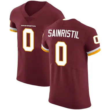 Men's Mike Sainristil Washington Commanders Burgundy Team Color Vapor Untouchable Jersey - Elite