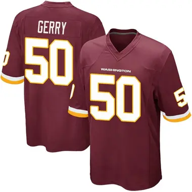 Men's Nate Gerry Washington Commanders Burgundy Team Color Jersey - Game