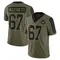 Men's Nick Allegretti Washington Commanders 2021 Salute To Service Jersey - Limited Olive