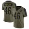 Men's Nico Marley Washington Commanders 2021 Salute To Service Jersey - Limited Olive