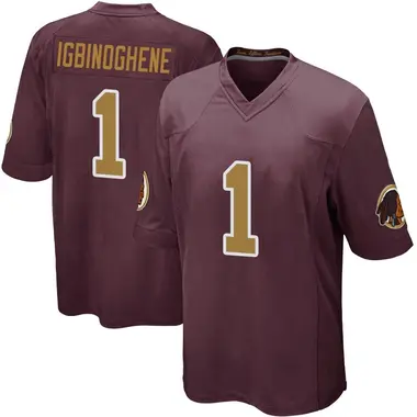 Men's Noah Igbinoghene Washington Commanders Burgundy Alternate Jersey - Game