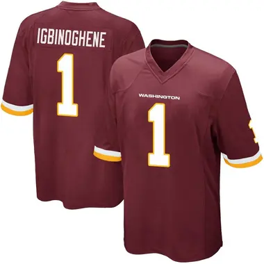 Men's Noah Igbinoghene Washington Commanders Burgundy Team Color Jersey - Game