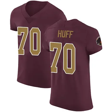 Men's Sam Huff Washington Commanders Burgundy Alternate Vapor Untouchable Jersey - Elite