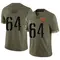 Men's Sheldon Day Washington Commanders 2022 Salute To Service Jersey - Limited Olive