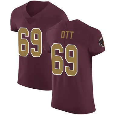 Men's Tyler Ott Washington Commanders Burgundy Alternate Vapor Untouchable Jersey - Elite