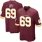 Men's Tyler Ott Washington Commanders Burgundy Team Color Jersey - Game