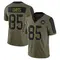 Men's Vernon Davis Washington Commanders 2021 Salute To Service Jersey - Limited Olive