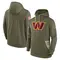 Men's Washington Commanders 2022 Salute to Service Therma Performance Pullover Hoodie - Olive