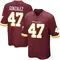 Men's Zane Gonzalez Washington Commanders Burgundy Team Color Jersey - Game